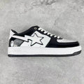 BAPE STA Low-Top Sneakers – Black & White