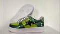 BAPE STA Low-Top Sneakers – Forest Green, Lime & Black