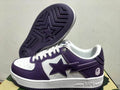 BAPE STA Low-Top Sneakers – Purple & White