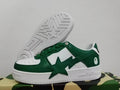 BAPE STA OS #2 M2 Low-Top Sneakers – Dark Green & White
