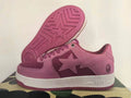 BAPE STA Low-Top Sneakers – Dusty Pink & Burgundy