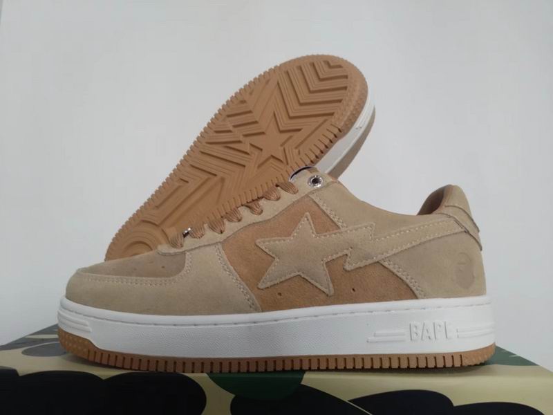 BAPE STA Low-Top Sneakers – Sand Beige & Tan