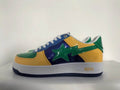 BAPE STA Low-Top Sneakers – Yellow, Blue & Green