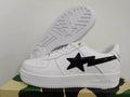 BAPE STA Low-Top Sneakers – White with Black Star Detail