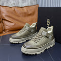 UGG High-Top Platform Boots – Olive Green / Cream