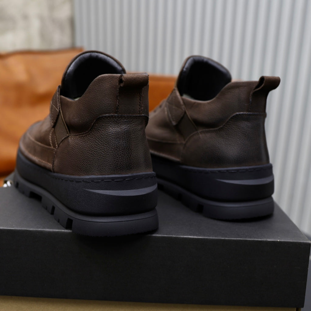 UGG High-Top Platform Boots – Dark Brown / Black