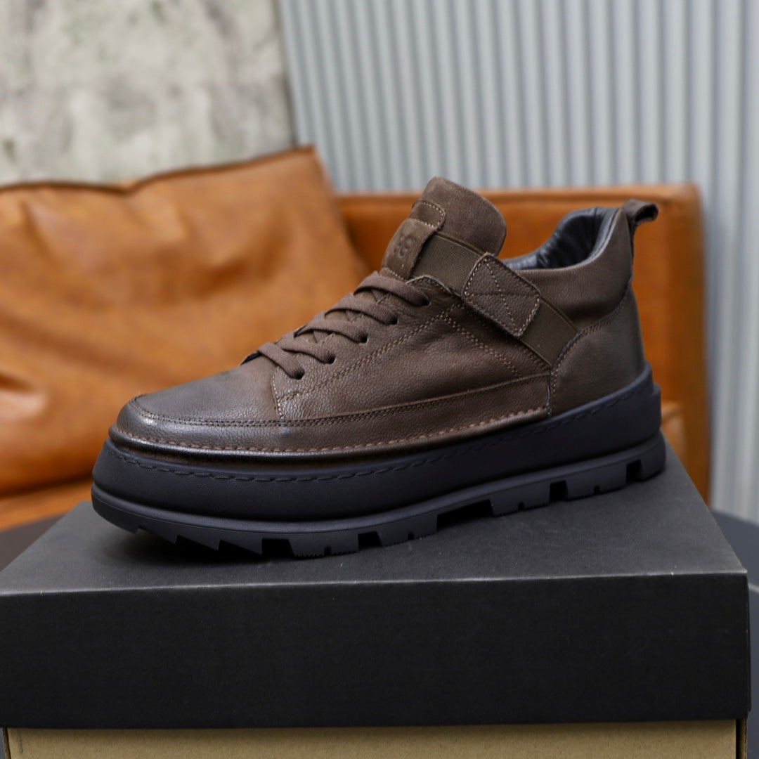 UGG High-Top Platform Boots – Dark Brown / Black