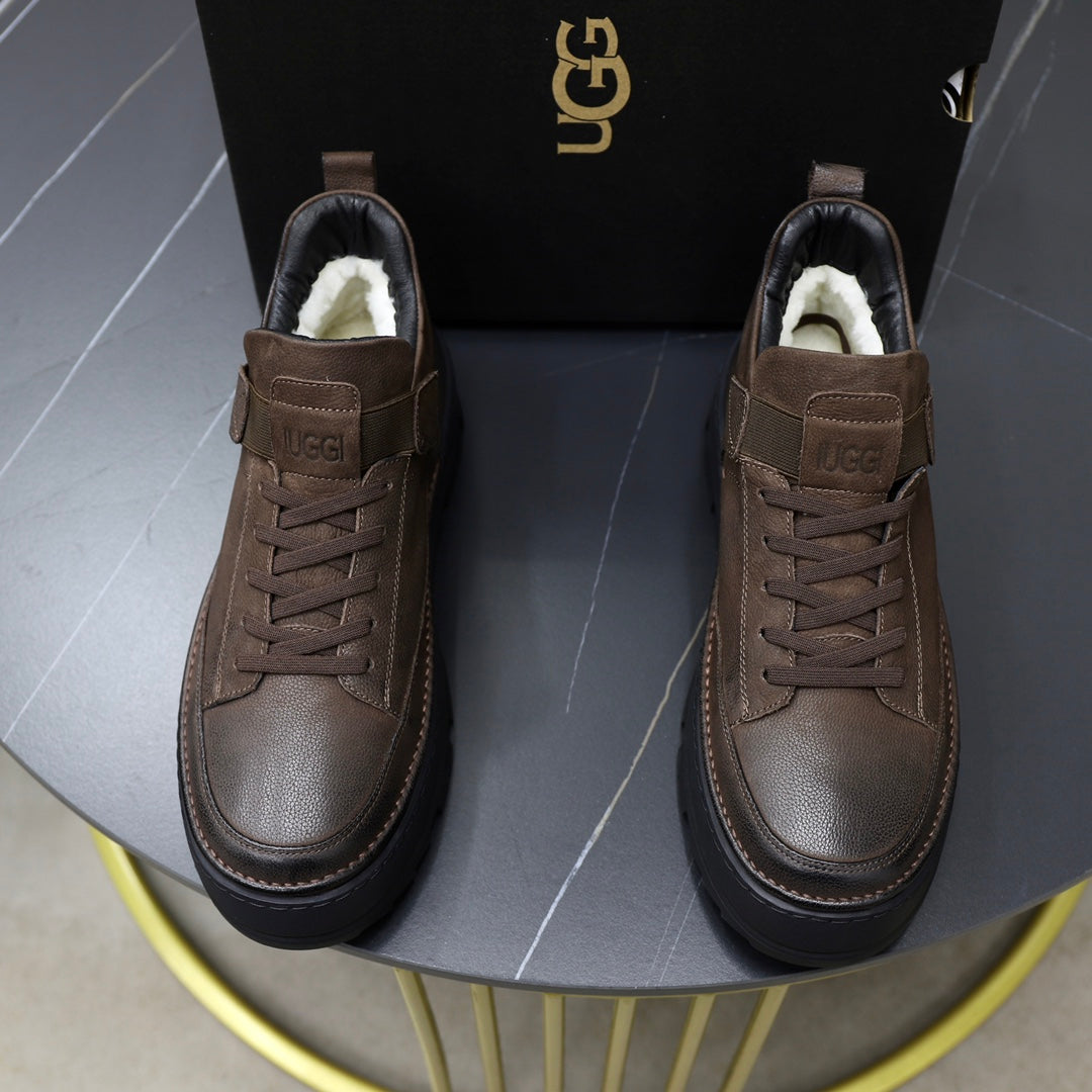 UGG High-Top Platform Boots – Dark Brown / Black