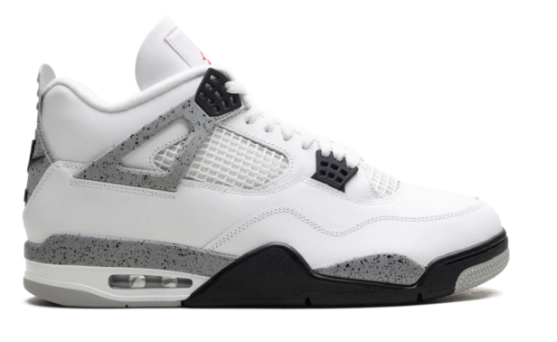 Air Jordan 4 Retro “White Cement” 2025 – White / Cement Grey / Black