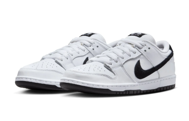 Nike SB Dunk Low Pro Skate Shoes – White/Black