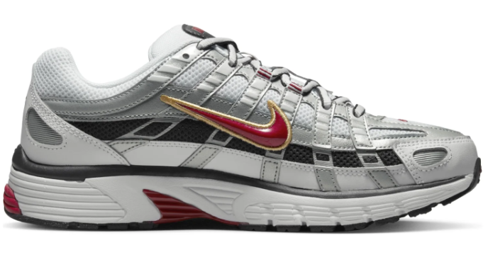 Nike Women's P-6000 CNPT Sneakers – Metallic Silver/Red