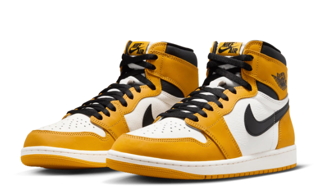Air Jordan 1 Retro High OG Men’s Sneakers | Yellow Ochre