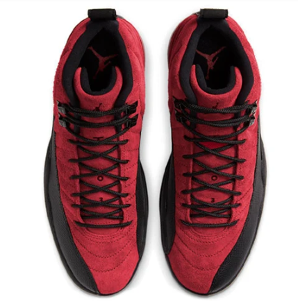 Air Jordan 12 Retro "Reverse Flu Game" Sneakers - Red / Black