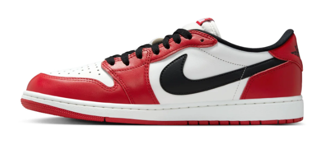 Air Jordan 1 Retro Low OG Men's Sneakers - Red / White / Black