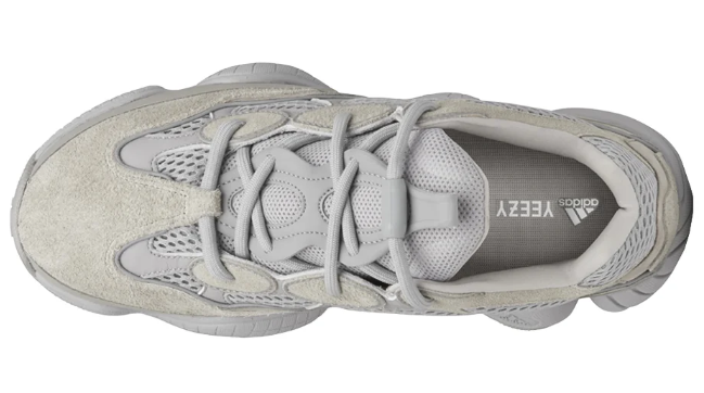 adidas Yeezy 500 Sneakers – Light Grey/Off-White