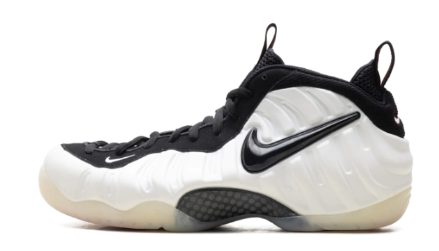 Nike Air Foamposite Pro “Pearl” (2025) – Pearl White / Black / Red