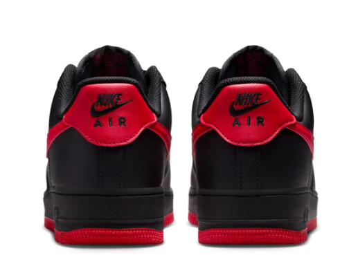 Nike Air Force 1 Low ’07 “Bred” Men’s Sneakers | Black / Red