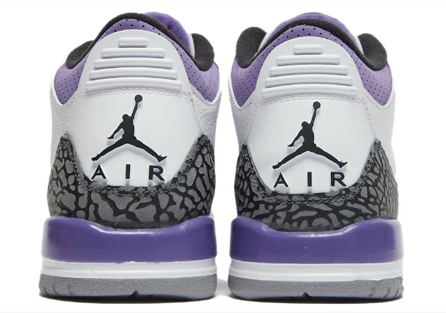 Air Jordan 3 Retro “Dark Iris” – White / Purple / Cement Grey