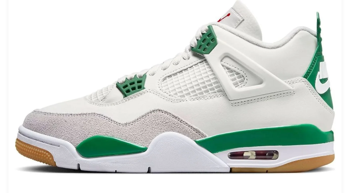 Air Jordan 4 Retro SB “Pine Green” – White / Pine Green / Grey