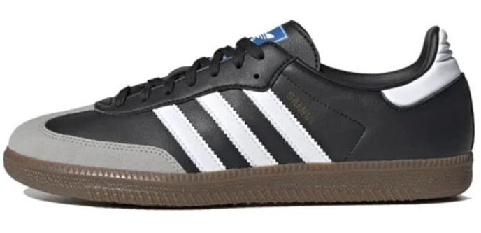adidas Samba Vegan – Black / White / Grey / Gum Brown