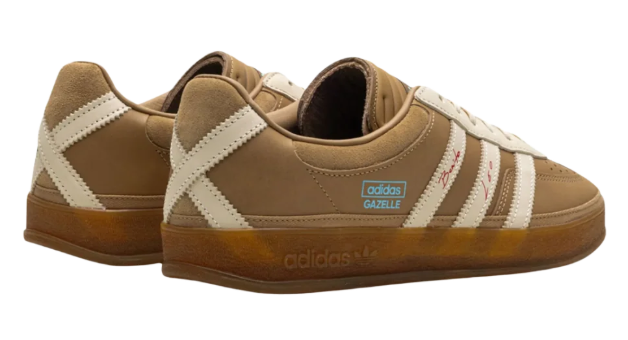 Bad Bunny x Lionel Messi x adidas Gazelle Indoor – Tan / Cream / Gum