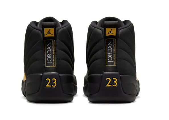 Air Jordan 12 Retro "Black Taxi" Sneakers - Black / Yellow