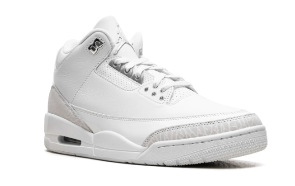 Air Jordan 3 Retro “Pure Money” (2025) – White / Silver