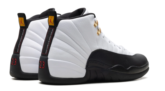 Air Jordan 12 "Taxi" (2025) Sneakers - White / Black / Gold