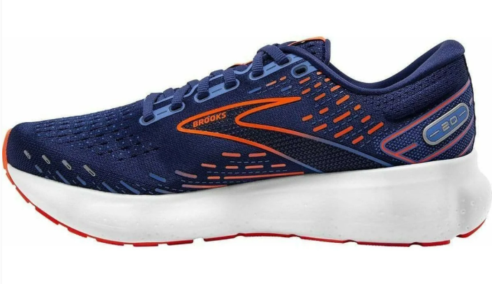 Brooks Glycerin 20 Men's Running Shoes - Navy / Orange / White