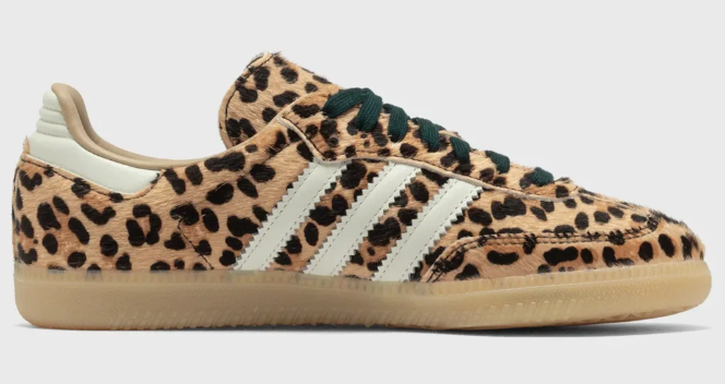 adidas Women's Samba OG Sneakers – Leopard Magic Beige