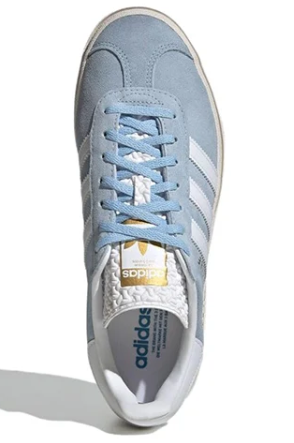 adidas Gazelle Bold Women’s “Clear Sky” Platform Sneakers – Light Blue / White / Cream