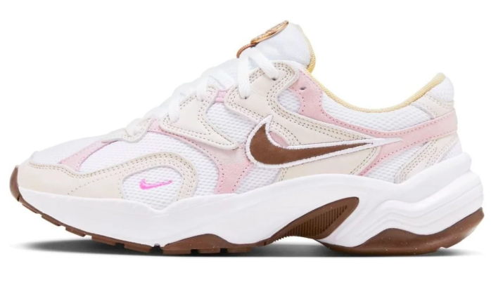 Nike Women's AL8 Sneakers – White/Pink/Brown