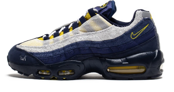 Eric Koston x Nike SB Air Max 95 Sneakers - Navy / Grey / Yellow