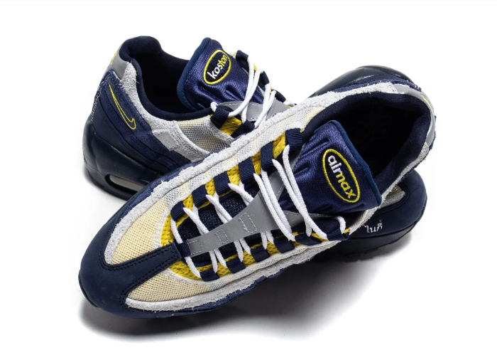 Eric Koston x Nike SB Air Max 95 Sneakers - Navy / Grey / Yellow