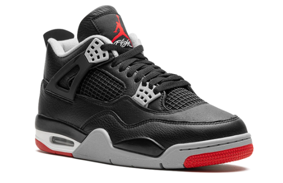 Air Jordan 4 Retro “Bred Reimagined” – Black / Cement Grey / Red