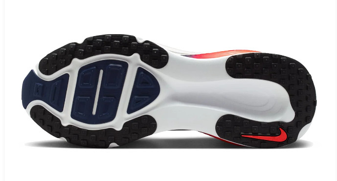 Nike Vomero 18 Running Shoes – White / Navy / Orange-Red