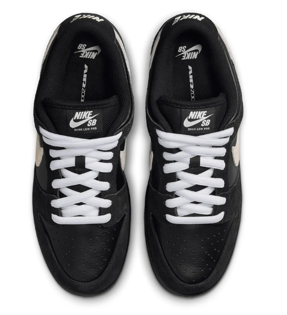 Nike SB Dunk Low Pro Skate Shoes – Black/White/Gum