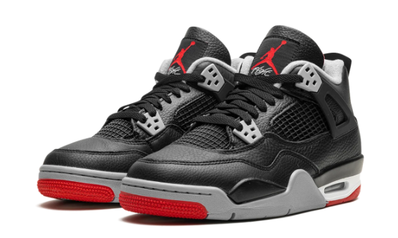 Air Jordan 4 Retro GS “Bred Reimagined” – Black / Cement Grey / Red